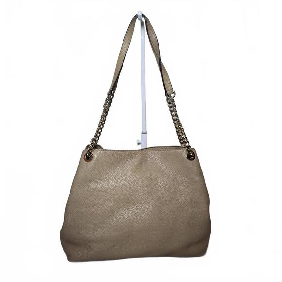 Michael Kors Pebble Leather Jet Set Large Chain Hobo Shoulder Bag 35F7GTTE3L - Picture 2 of 10